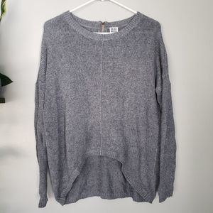 Vero Moda Grey low high zip sweater Small